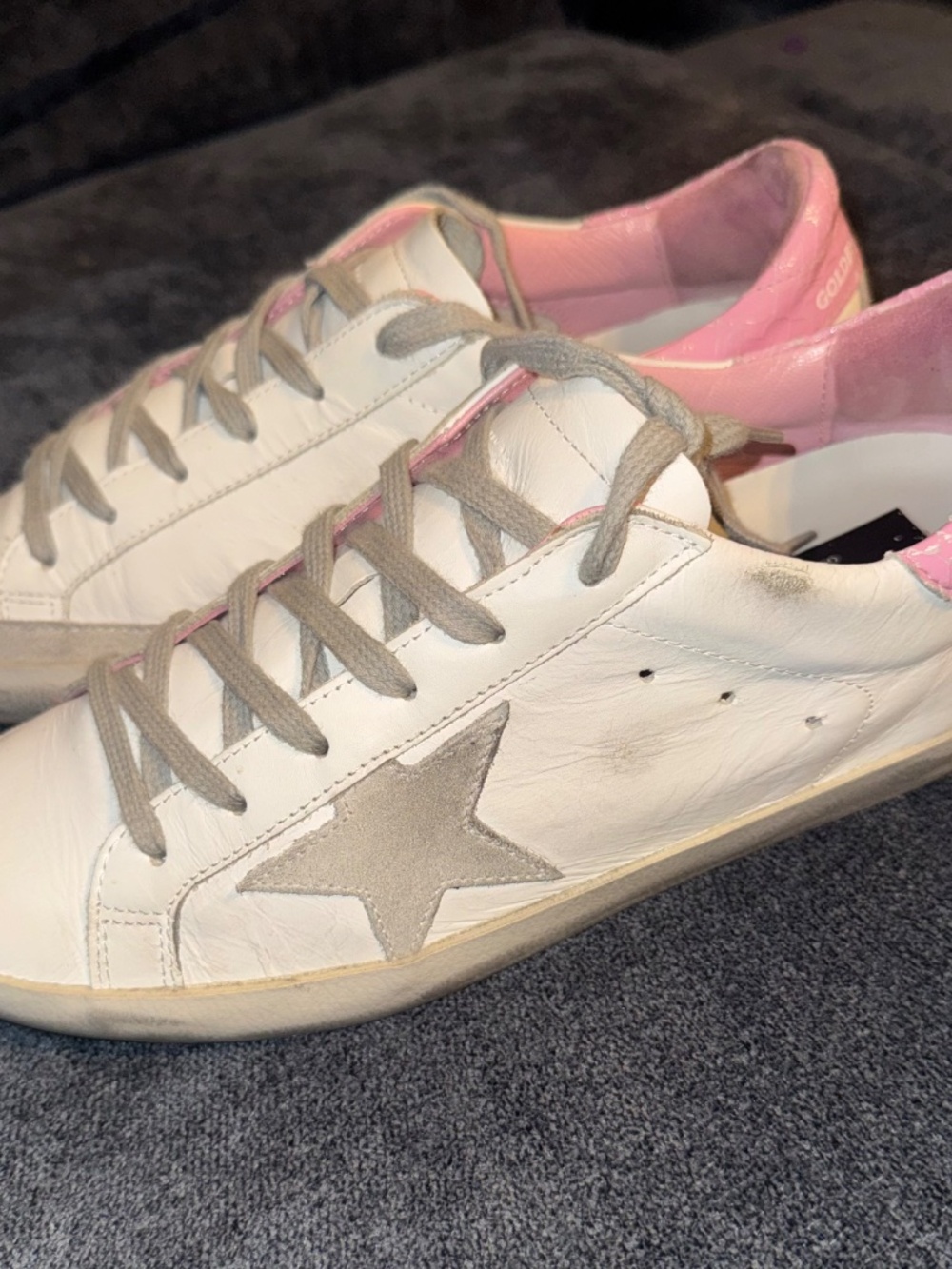 Golden Goose Superstar Pink White Leather Sneakers EU 39 Authenticated - Picture 5 of 16